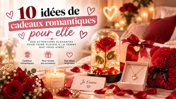 10 idées de cadeaux romantiques pour elle