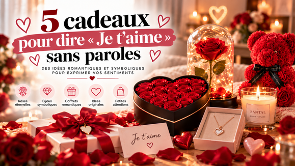 5 cadeaux pour dire « Je t’aime » sans paroles | BoutiqueCadeaux.fr