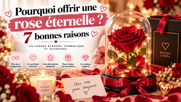Pourquoi offrir une rose éternelle ? 7 bonnes raisons