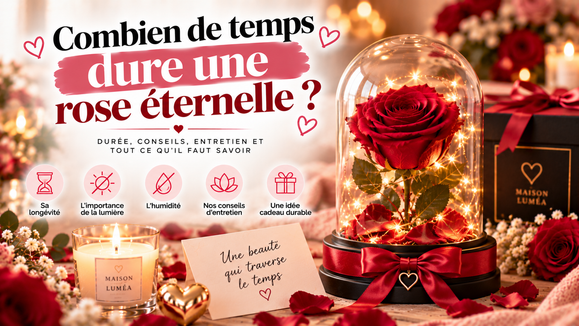 Combien de temps dure une rose éternelle ?