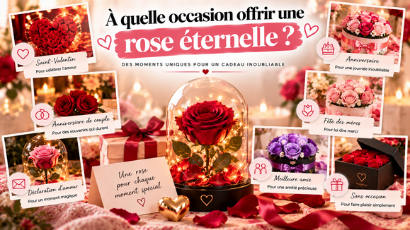 À quelle occasion offrir une rose éternelle ?