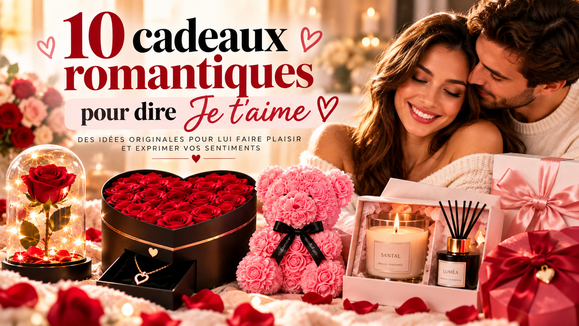 10 cadeaux romantiques pour dire « Je t’aime »