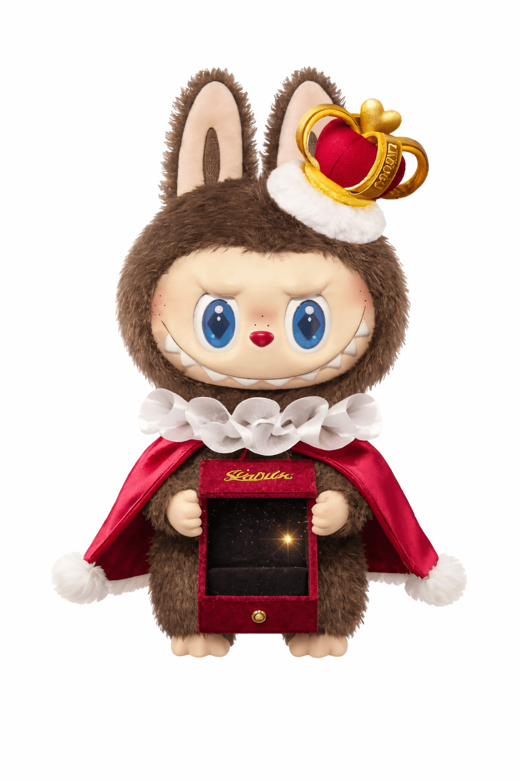 Checkmate Series-Labubu - Peluche Labubu Vinyl Plush Doll with crown and cape, perfect for fans and collectors. Figurine romantique Labubu avec coffret cadeau
