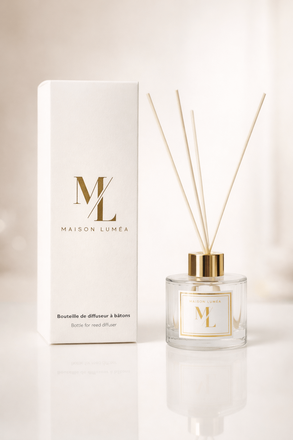 Brume de linge Maison Luméa – parfum d’intérieur fabriqué en France. Diffuseur à bâtons aromatique  Maison Luméa