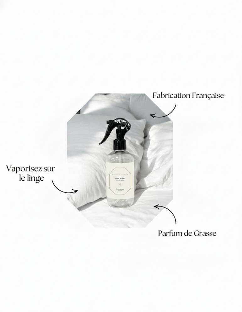 Brume de linge  Maison Luméa – spray parfumé pour linge aux parfums de Grasse