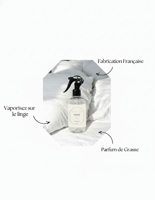 Brume de linge  Maison Luméa – spray parfumé pour linge aux parfums de Grasse