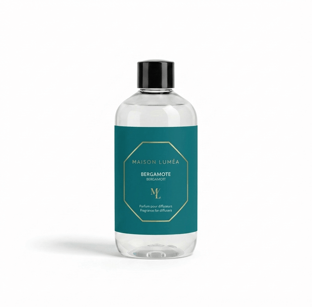 Parfum pour diffuseurs.Diffuseur de parfum à bâtons Maison Luméa, flacon élégant, parfum de Grasse, fabrication française