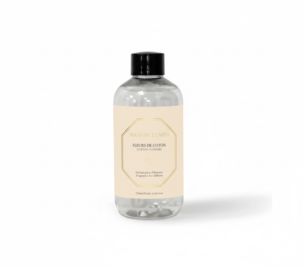 Diffuseur de parfum à bâtons Maison Luméa, flacon élégant, parfum de Grasse, fabrication française. Parfum pour diffuseurs