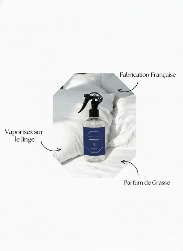 Brume de linge  Maison Luméa – spray parfumé pour linge aux parfums de Grasse