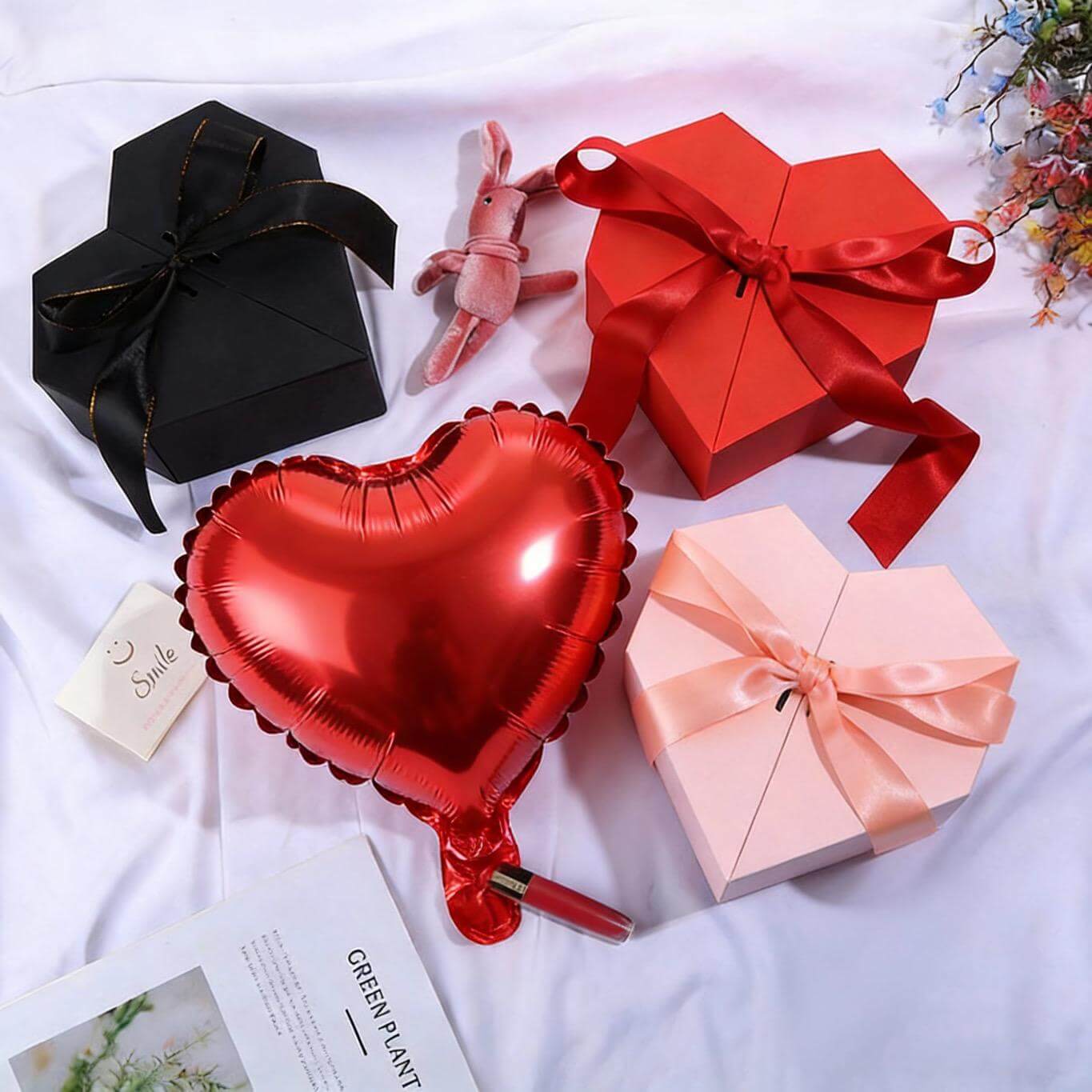 Ballon cœur rouge 25 cm pour décoration de Saint-Valentin