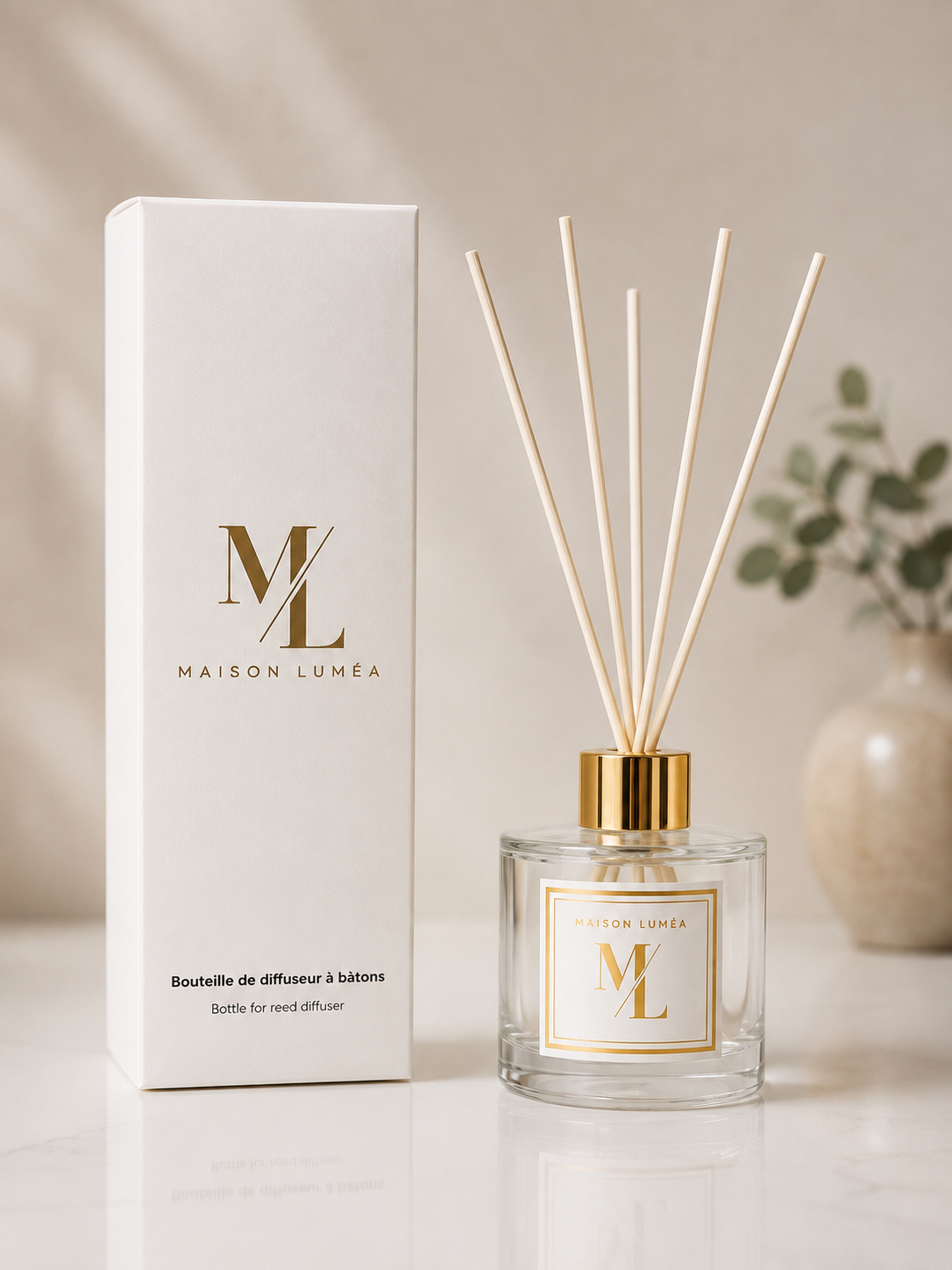 Diffuseur à bâtons aromatique Maison Luméa Parfum d’intérieur élégant