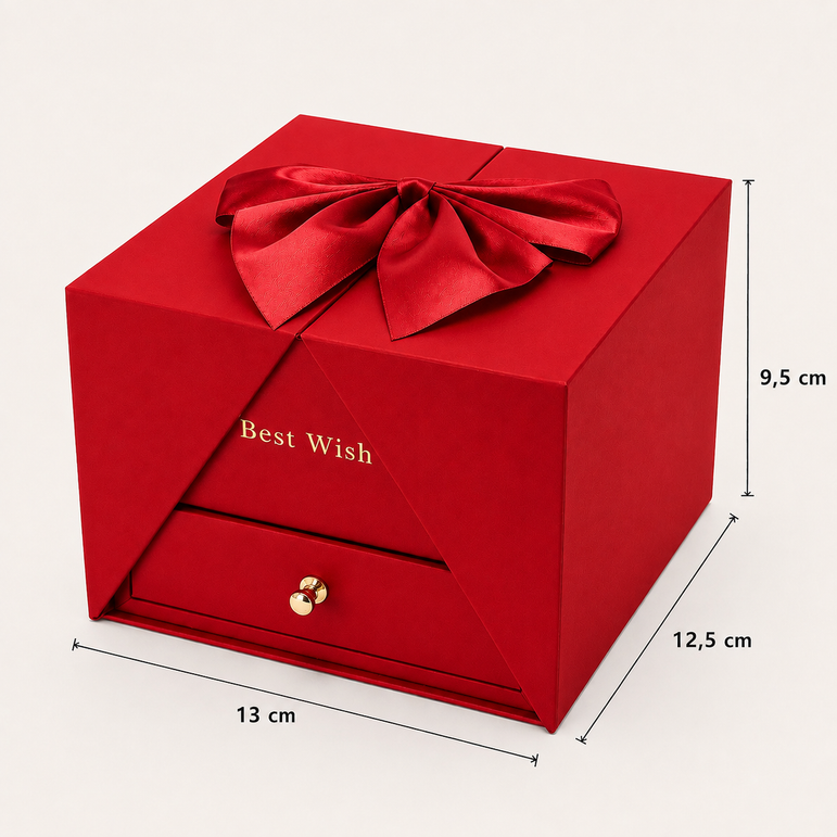 Coffret Roses Éternelles avec Tiroir Surprise – Cadeau Romantique