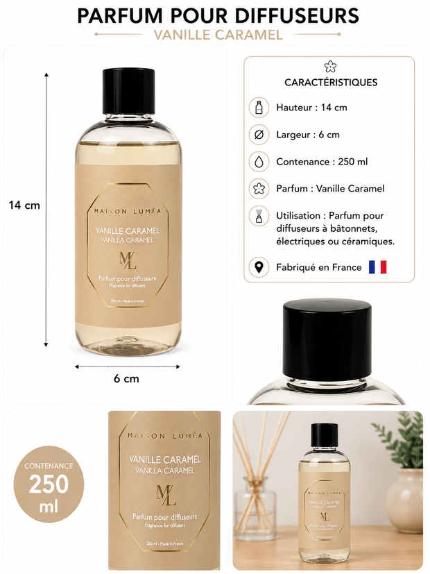 Parfum pour diffuseurs VANILLE CARAMEL