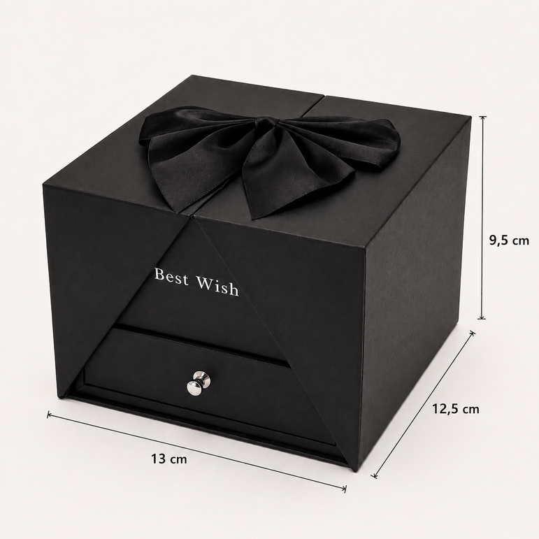 Coffret Roses Éternelles avec Tiroir Surprise – Cadeau Romantique
