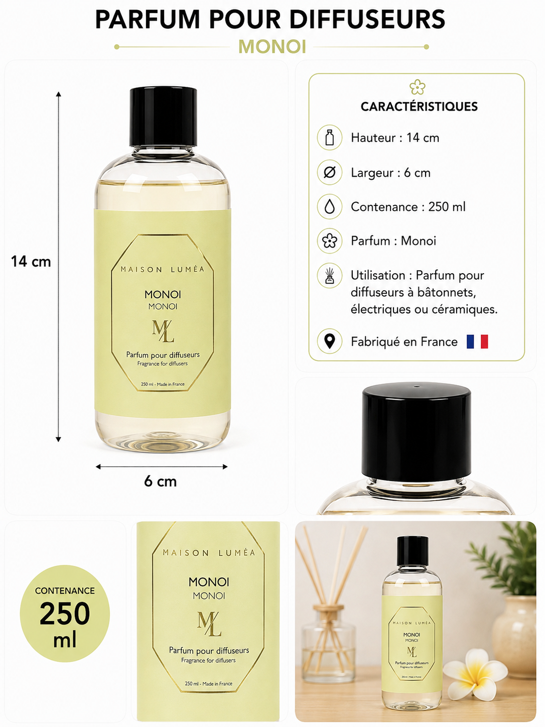 Parfum pour diffuseurs - MONOÏ
