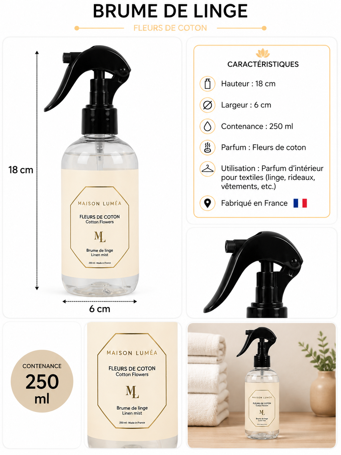 Brume de Linge FLEURS DE COTON