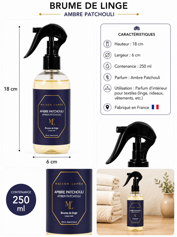 Brume de Linge AMBRE PATCHOULI
