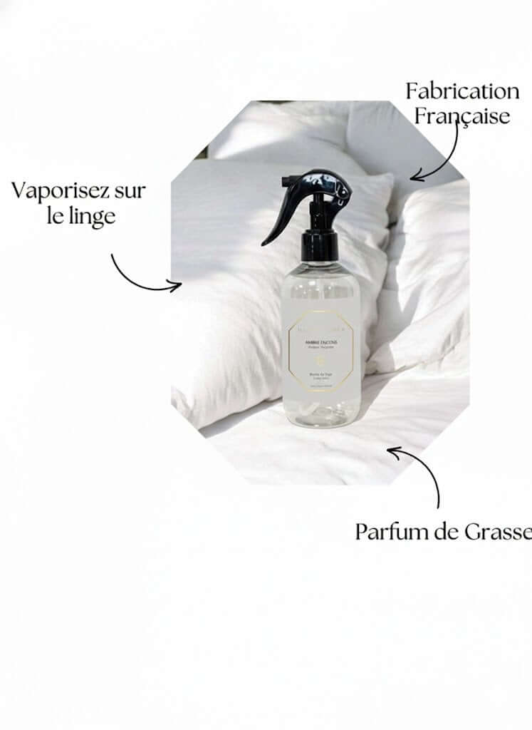 Brume de linge  Maison Luméa – spray parfumé pour linge aux parfums de Grasse