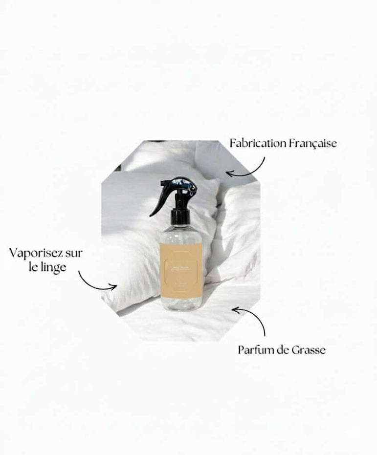 Brume de linge  Maison Luméa – spray parfumé pour linge aux parfums de Grasse