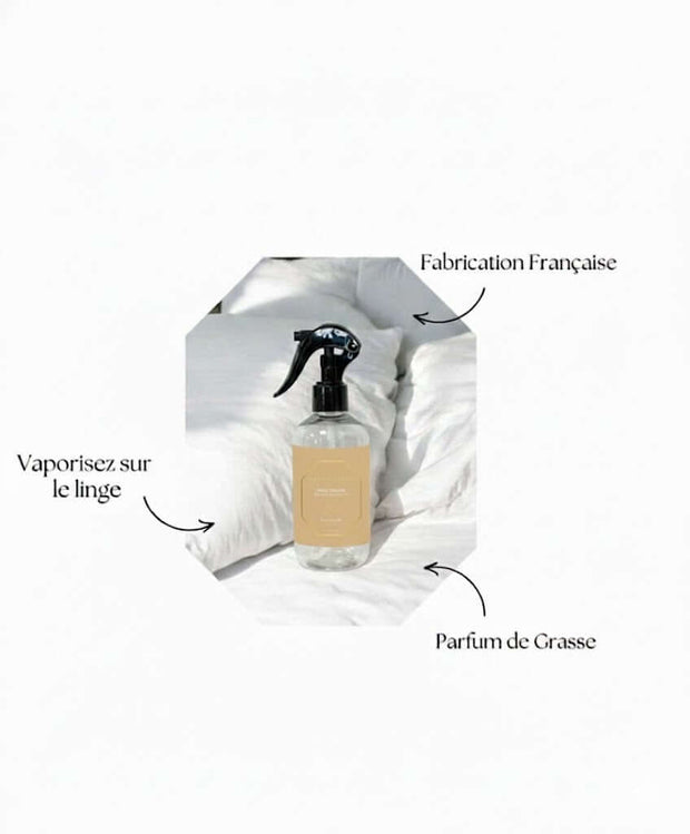 Brume de linge  Maison Luméa – spray parfumé pour linge aux parfums de Grasse