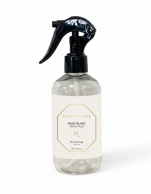 Labels de qualité – parfums sélectionnés à Grasse, fabrication artisanale, Made in France. Brume de Linge